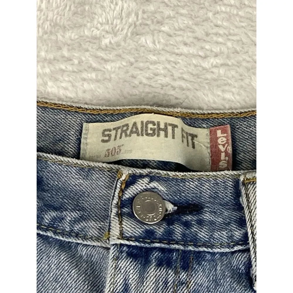 Levi's 505 Jeans Mens‎ Straight Fit Denim Blue Size 34x30